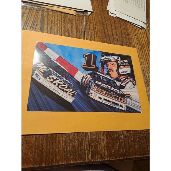 1990 Terry Labonte Magic Market Skoal Classic NASCAR Driver Card 11x7 - Picture 1 of 3
